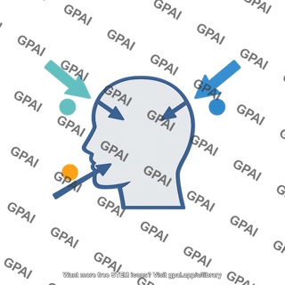 Human head with input arrows