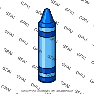 Blue crayon
