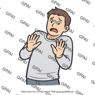 Fearful person