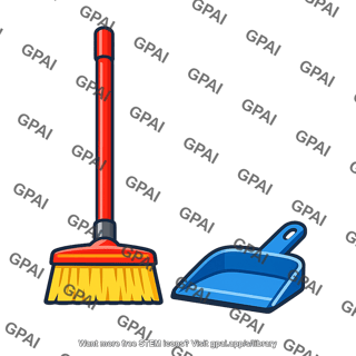 Broom and dustpan