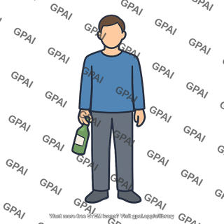 Man holding bottle