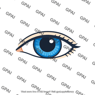 Blue human eye