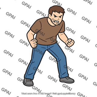 Aggressive person