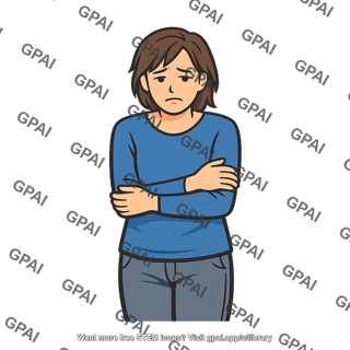 Distressed woman