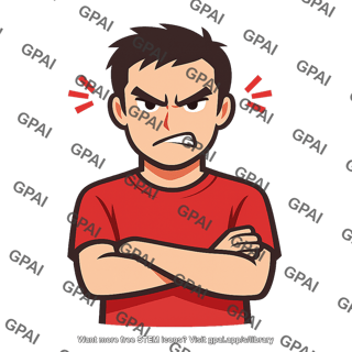 Jerk angry person