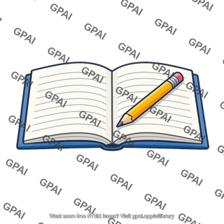 Notebook with pencil