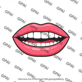 Mouth open with teeth front