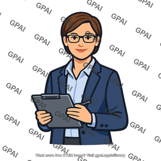Professional woman with clipboard