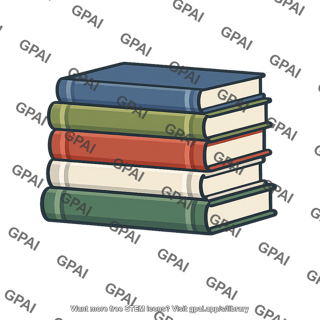 Library book stack