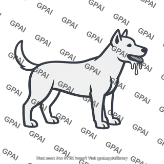 Dog salivating