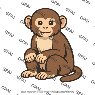 Monkey seated