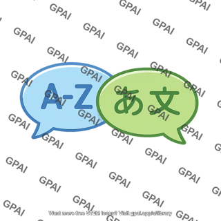 Bilingual speech bubbles