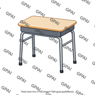 Elementary school classroom desk