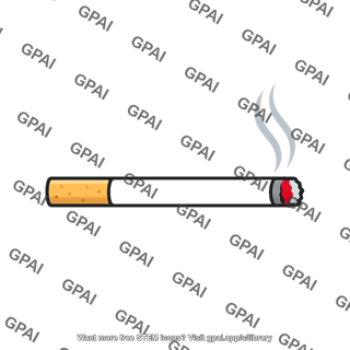 Nicotine cigarette icon