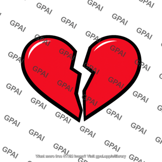 Broken heart symbol