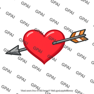 Arrow piercing heart