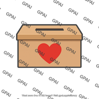 Charity donation box