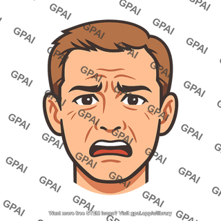 Human face overwhelmed