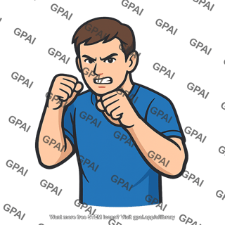 Person fighting