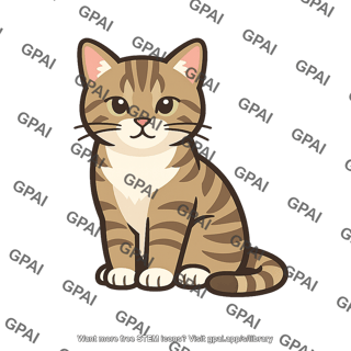 Seated cat