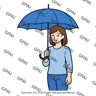 Woman umbrella