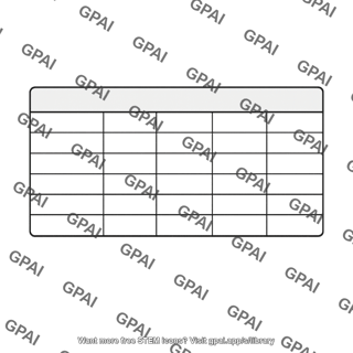 Blank table
