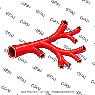 Branching blood vessel