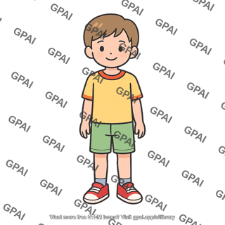 Young boy casual clothes