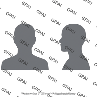 Human head silhouettes