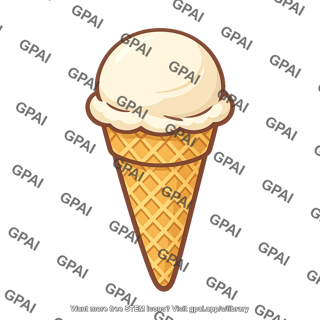 Ice cream cone vanilla