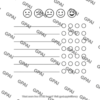 Participant happiness rating sheet