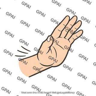 Human hand inhibited motion