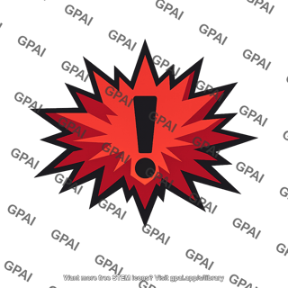 Warning burst symbol