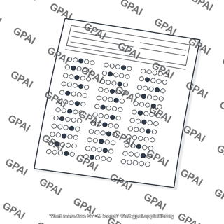 Standardized test sheet