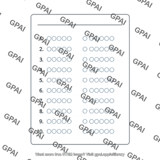 Standardized test form