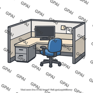 Workplace office cubicle