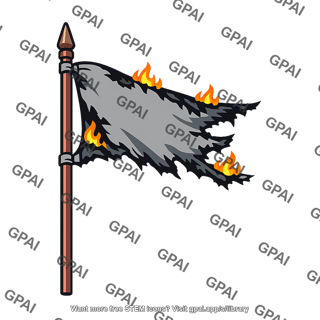 Group flag burned