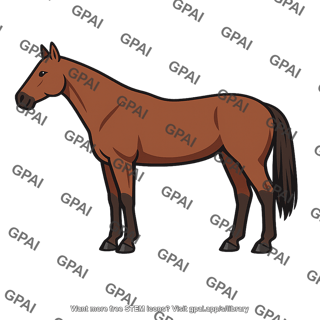 Horse maneless