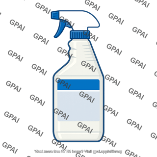 Disinfectant spray bottle