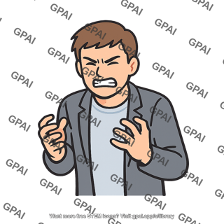 Person frustrated