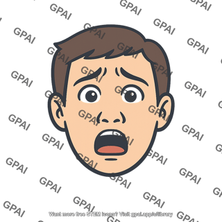 Human face fearful