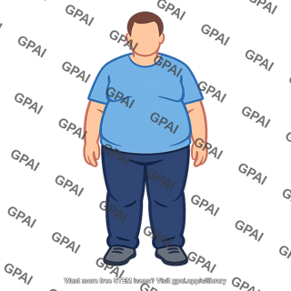 Obese person