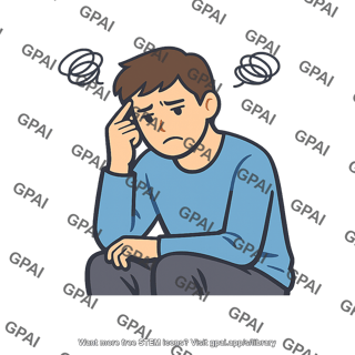 Ruminating person