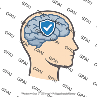 Head with protected brain