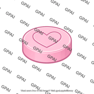 Pink heart tablet
