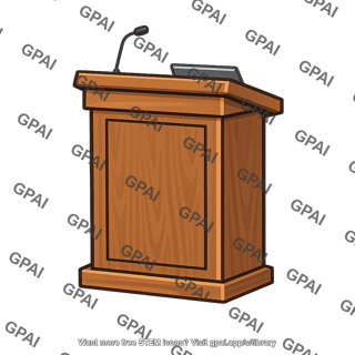 Lecture hall podium