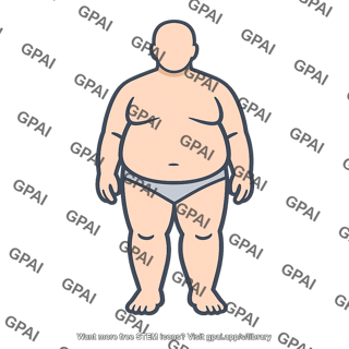 Obese human body
