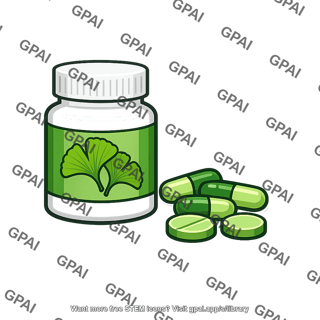 Ginkgo biloba supplement
