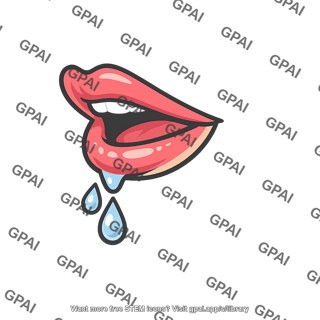 Salivating mouth
