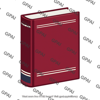 Maroon hardcover book